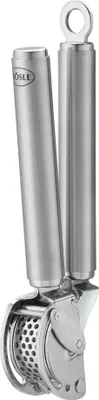 Produktbild von RÖSLE 12895, Handknoblauchpresse, Silber, Edelstahl, Edelstahl, Hängender Ring, 35 mm