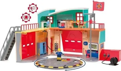 Produktbild von Feuerwache, Smoby Pontypandy mit Figur, Sound und Licht, Spielzeug für Kinder ab 3 Jahren