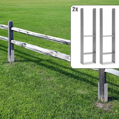 Produktbild von Yakimz Pfostenanker Bodenhülse Stützenfuß Stütze Pfostenträger 111mm 2 Stück