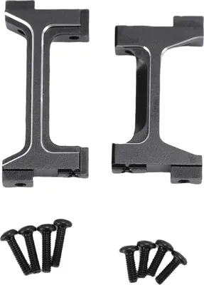 Image de Support de fixation en alliage d'aluminium RC CNC pour voiture 1/18 avant et arrière Noir