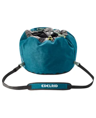 Caddy II Seilsack von Edelrid in Türkis mit verstellbarem Tragegurt.