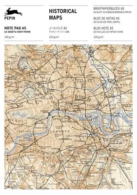 Obrázok produktu pre Briefpapier Historische Karten, 64 Blatt (120 g/m²), 32 liniert/32 unbedruckt, 4 Designs