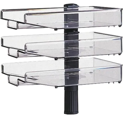 Produktbild von Hansa 41-5033.004, Schweberegal, Hängende Halterung, Schwarz, Grau, Büro, 3 Regale, 240 mm