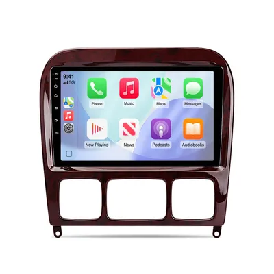 Obrázok produktu pre 9'' Android autorádio 64 GB pre Mercedes-Benz Trieda S W220 1998–2005 GPS navigácia Bluetooth WiFi DAB+ Android Auto Carplay