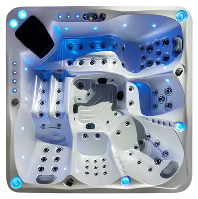 Zdjęcie produktu dla Whirlpool Whirlwanne Relaxpool Außenwhirlpool Hydromassagewanne 210x210 cm
