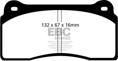 Image de EBC Brakes Plaquettes de frein AVANT DP41110R