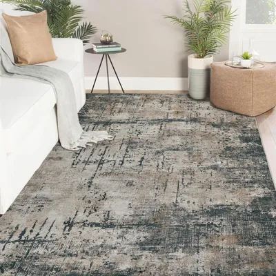 Productafbeelding van Tapijt voor de woonkamer, 160x230 cm, grijs/bruin, modern, abstract, korte pool, wasbaar, antislip