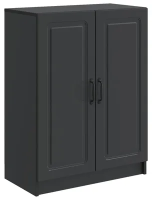 Obrázok produktu pre vidaXL Komoda čierna 66 x 34,5 x 87 cm drevotrieska