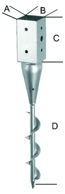 Produktbild von Einschraubbodenhülse tzn 91x650 mm