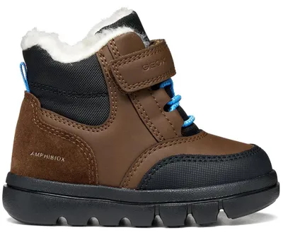 Productafbeelding van Geox enkellaars, materiaal: leer/textiel