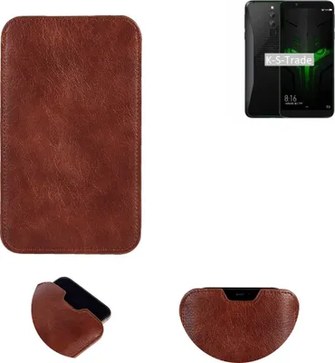 Produktbild von K-S-Trade Schutzhülle Handyhülle kompatibel mit Xiaomi Black Shark Helo Handytasche Kunstleder Sleeve in braun