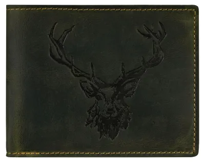 Immagine prodotto di GREENBURRY portafoglio Vintage Wallet Olive Royal Stag verde scuro