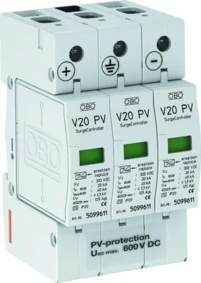 Zdjęcie produktu dla OBO Bettermann SurgeController V20-C 3PH-600 5094605