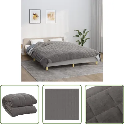 Produktbild von The Living Store Gewichtsdecke Grau 200x225 cm 9 kg Stoff