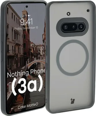 Produktbild von Bizon Case MatteO Magnetic Nothing Phone (3a) rauchgrau