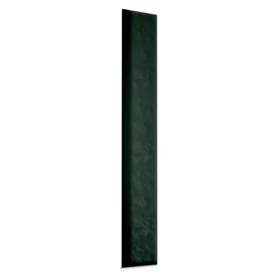 A dark green, rectangular panel with a textured surface, presented vertically against a white background.
