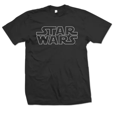 Produktbild von T-Shirt Star Wars: Logo [schwarz, XXL]