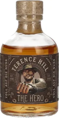 Produktbild von Terence Hill THE HERO Voll Auf Die Nuss Haselnuss Likör 21% Vol. 0,05l