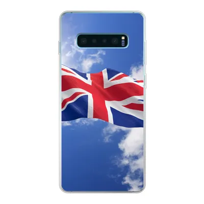 Produktbild von MuchoWow® Handyhülle Schutzhülle Hülle für Samsung Galaxy S10 Lite Die Flagge des Vereinigten Königreichs weht am Himmel Silikon Softcase Handy Hülle - Schutz