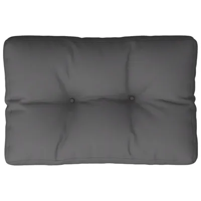 Image de Coussin de palette anthracite 60x40x12 cm tissu