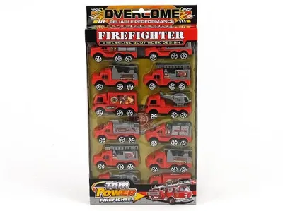 Image de Lot de 12 voitures de pompiers 146655 ADAR