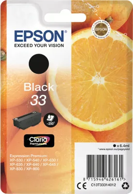 Immagine prodotto di Originale Epson 33 nero (C13T33314022 C13T33314012)