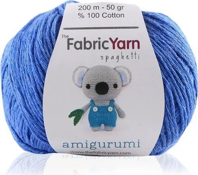Produktbild von Fabrik Baumwollgarn Amigurumi Häkelgarn 100% Baumwolle 200m Blau