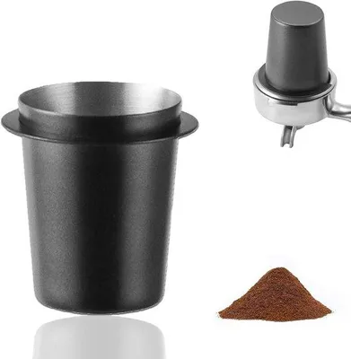 Productafbeelding van Doseerbeker 58 mm - Roestvrij staal - Handvat - Voor espressomachine - ShopVlot