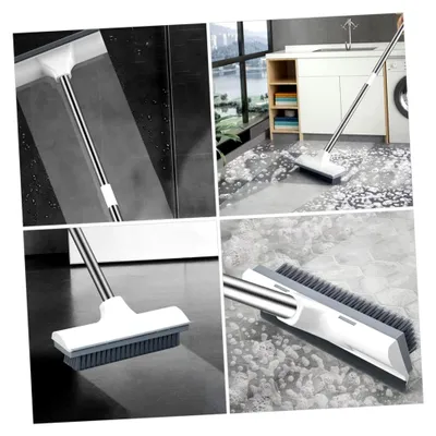 Produktbild von Bodenbürste mit langem Griff für Badezimmer und Fliesenreinigung