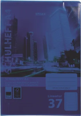 Produktbild von STYLEX Heftumschlag - DIN A4  - PP - transparent-blau