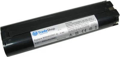 Produktbild von Trade-Shop Ni-MH Akku, 9,6V / 3000mAh ersetzt Makita 191681-2, 192533-0, 632007-4, 9000, 9001, 9002, 90003, 9600