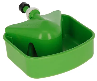 Productafbeelding van Drinkbak Kip - Veehouderij Water - Dieren Voeden - Zelfvullend - 15 cm Breed - Wit