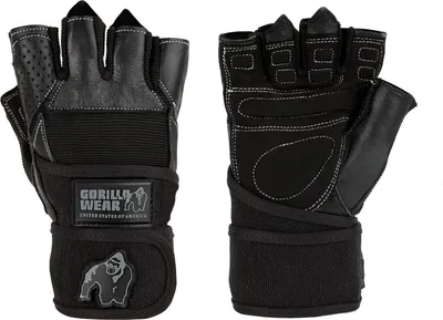 Immagine prodotto di Gorilla Wear Dallas Guanti da polso neri XL