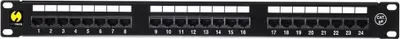 Produktbild von Netrack 104-01, RJ-45, Cat5e, U/UTP (UTP), Schwarz, Rackeinbau, 1U
