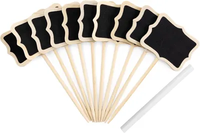 Imagen del producto de Etiquetas de madera para plantas, de 24 cm, paquete de 20 unidades, resistentes a la intemperie, para uso en el jardín