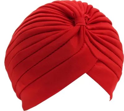 Produktbild von Damen Turban Kopfbedeckung Fashion Einfarbig Rot