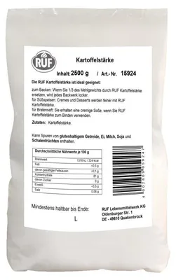 Produktbild von RUF Kartoffelmehl (2,5 kg)