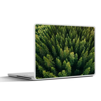 Produktbild von MuchoWow® Laptop Aufkleber Sticker Cover Wald - Baum - Grün 31x22.5 cm - Laptop-Deko