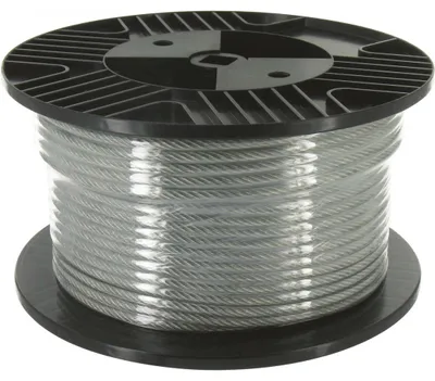 Produktbild von PVC-ummanteltes Stahlkabel Rolle à 50 m - 6 mm - Chapuis