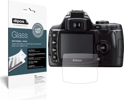 Zdjęcie produktu dla 1x folia ochronna do Nikon D40x matowa - folia antywstrząsowa 9H dipos Glass szkło plastikowe