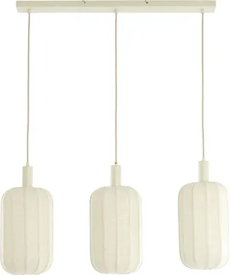 Produktbild von Light & Living - Hängeleuchte Tufia - Weiß - 80x21x34cm Hängelampe - Esstischlampe - Wohnzimmerlampe - Schlafzimmerlampe - Wohnzimmer