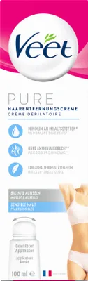 Produktbild von Veet Haarentfernungs-Creme Bikini & Achseln sensible Haut 100ml
