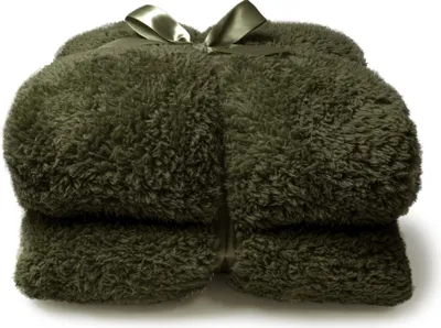 Immagine prodotto di Unique Living - Teddy plaid 150x200cm verde inverno