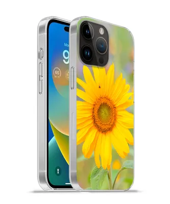 Produktbild von MuchoWow® Handyhülle Schutzhülle Hülle für Apple iPhone 14 Pro - Softcase Blumen - Sonnenblume - Gelb Silikon Softcase Handy Hülle - Umschlag