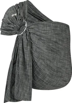 Produktbild von HOPPEDIZ Babytragetuch Ring-Sling Popeline Denim schwarz