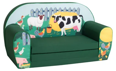 Productafbeelding van Kinderbankje met Boerderijprint