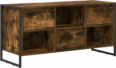 Produktbild von vidaXL TV-Schränk 100 x 36 x 49,5 cm Raucharbe Holzwerkstoff