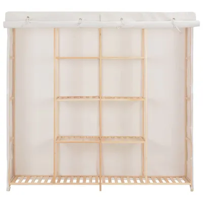 Immagine prodotto di Armadio Bianco 173x40x170 cm in Tessuto