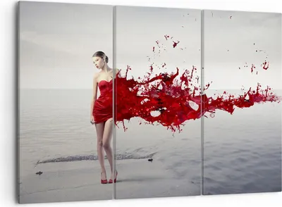 Produktbild von Bild auf Leinwand - Leinwandbild - Weiblich modell posieren nackt - 105x70cm - Wand Bild - Wanddeko - Leinwanddruck - Bilder - Kunstdruck - Wanddekoration - Leinwand bilder - Wandkunst - CE105x70-2633