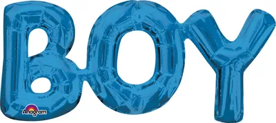 Produktbild von amscan Folienballon SuperShape Phrase BOY 50x22cm